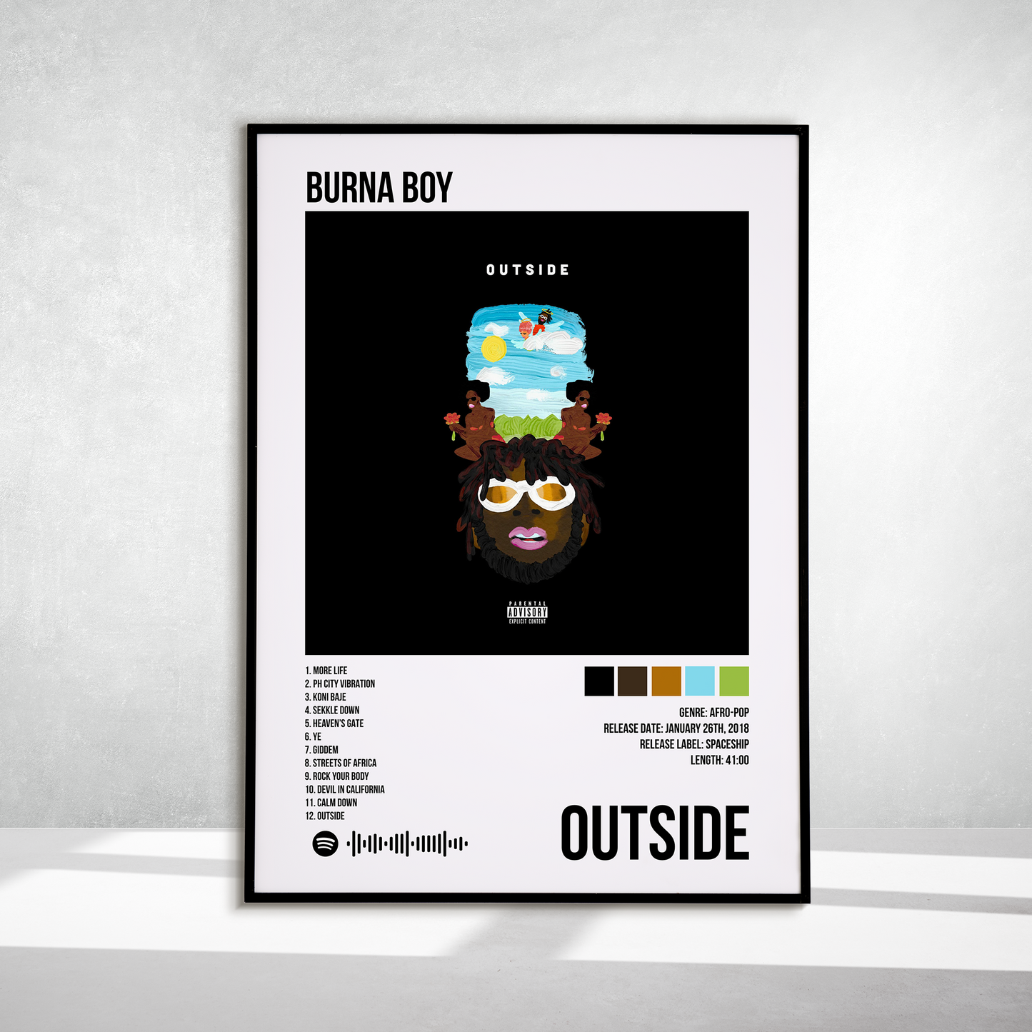 Outside